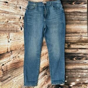 DL 1961 Women's Chrissy Cropped Ultra High Rise Instasculpt Skinny 32 Oakland